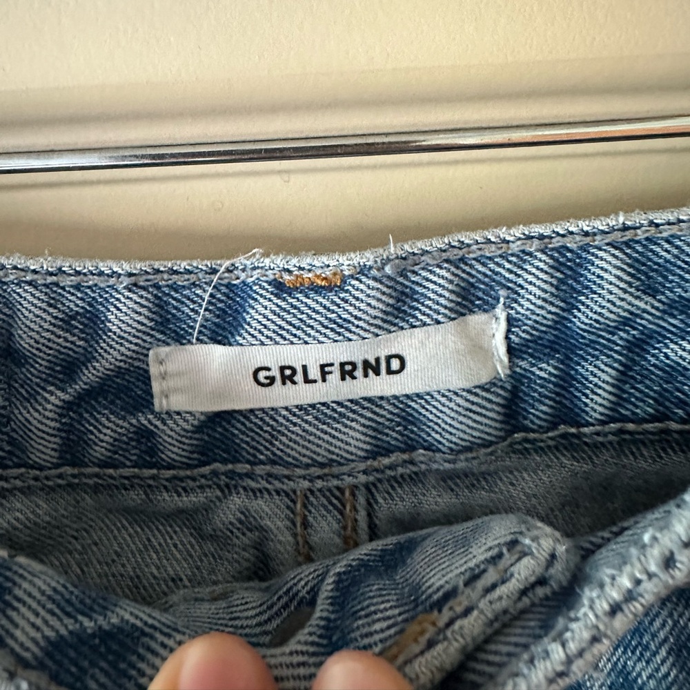 GRLFRND Devon High Rise Straight Leg Jeans in Wear Me Out Wash - Picture 7 of 11